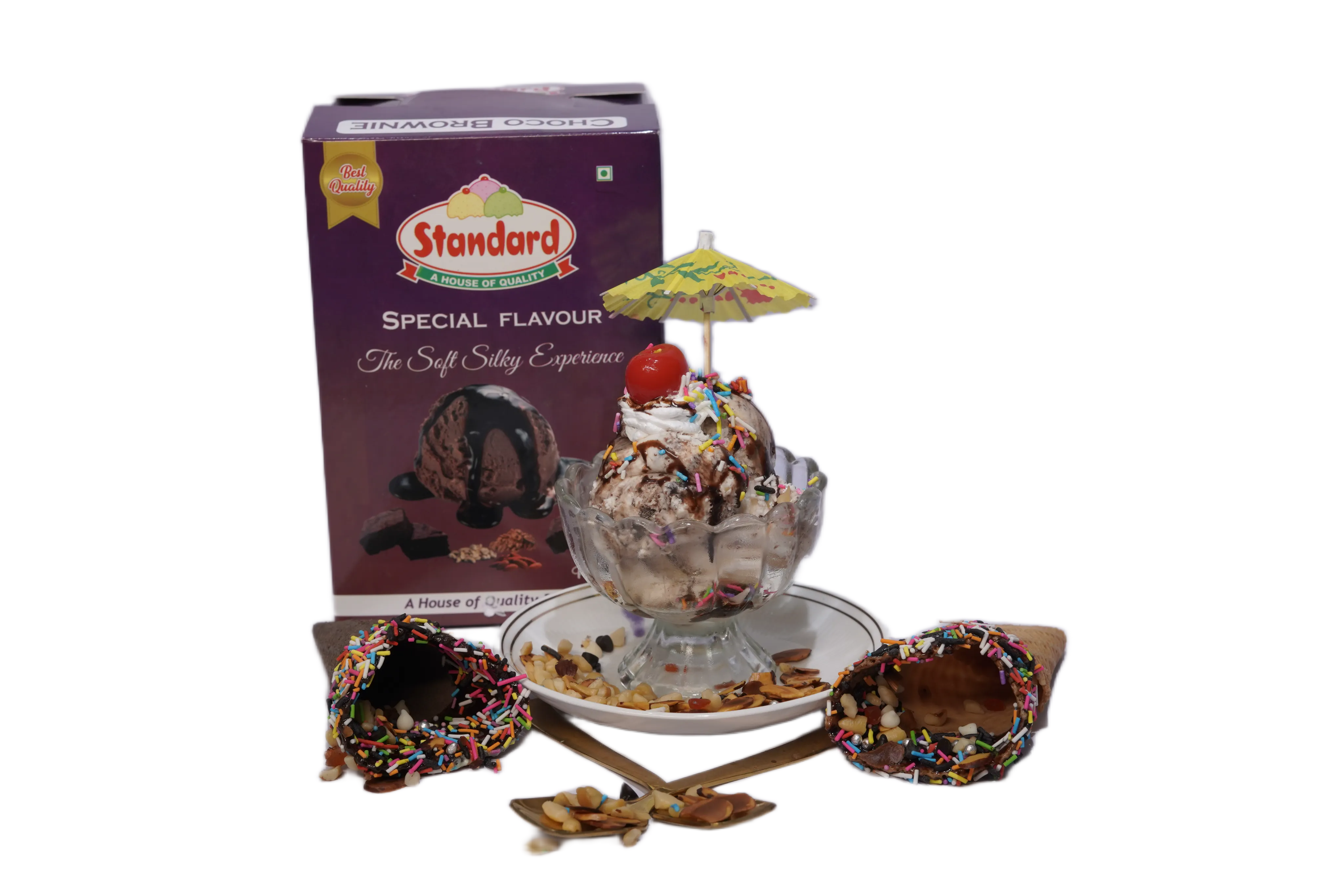 Chocolate Brownie Ice Cream